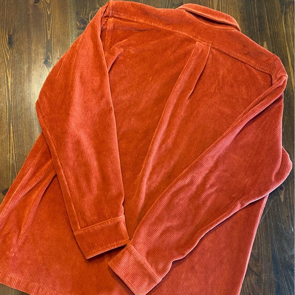 *True Grit* Rust button down stretch corduroy SOFT shirt jacket-Men’s SZ-Medium - Picture 3 of 8